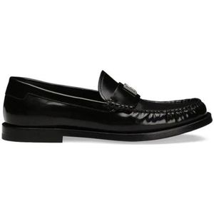 Dolce & Gabbana, Dames, Schoenen, Zwart, Maat: 37 EU Leer,