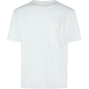 Ten C, Heren, Tops, Wit, Maat: M Katoen,