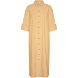 Saint Tropez, Dames, Jurken, Geel, Maat: L Katoen,