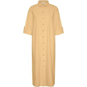 Saint Tropez, Dames, Jurken, Geel, Maat: L Katoen,