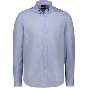 Paul & Shark, Heren, Overhemden, Blauw, Maat: 4XL Katoen,