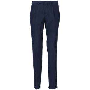 Santaniello, Heren, Broeken, Blauw, Maat: S Wol,