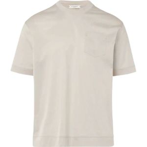 Paolo Pecora, Heren, Tops, Beige, Maat: M Jersey,