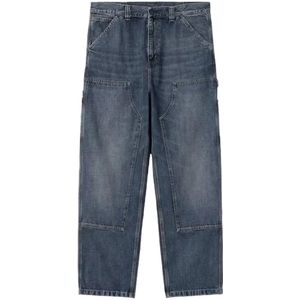 Carhartt Wip, Heren, Jeans, Blauw, Maat: XS Katoen,