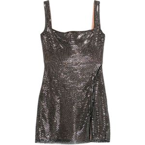 Self Portrait, Dames, Jurken, Grijs, Maat: S Poliester,