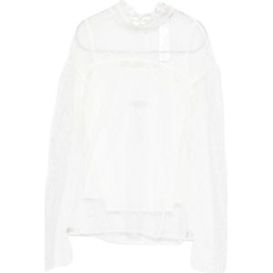 Twinset, Dames, Blouses & Shirts, Wit, Maat: XS Viscose,