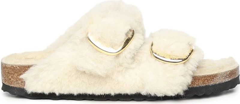 Birkenstock - Arizona Big Buckle - Slippers - Beige - Dames