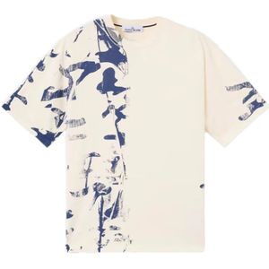 Stone Island, Heren, Tops, Beige, Maat: M