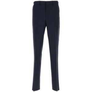 Versace, Heren, Broeken, Blauw, Maat: XL Wol,
