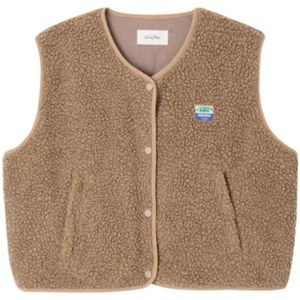 AMERICAN VINTAGE - Hoktown - Mouwloos Vest - Muscaatnoot - 100% Polyester