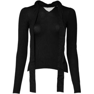 Dolce & Gabbana - Blouse Top - Zwart - Cashmere - Lange Mouwen