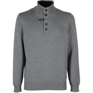 Fay, Heren, Truien, Grijs, Maat: XL