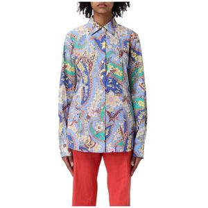 Etro, Dames, Blouses & Shirts, Veelkleurig, Maat: S Zijde,