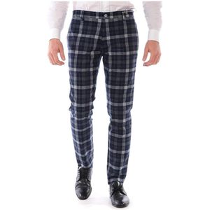 Daniele Alessandrini, Heren, Broeken, Blauw, Maat: M Wol,