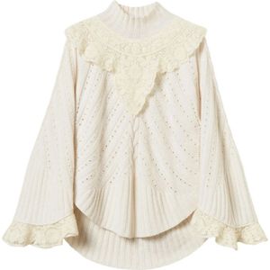 Twinset, Dames, Truien, Wit, Maat: M Wol,