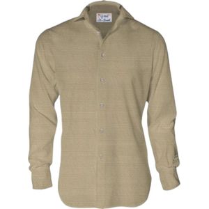 MC2 Saint Barth, Heren, Overhemden, Beige, Maat: L Piqué,