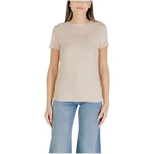 Guess, Dames, Tops, Beige, Maat: XS Katoen,