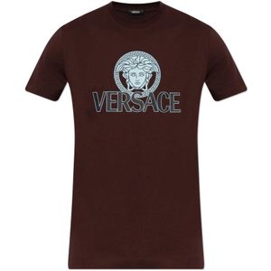 Versace, Heren, Tops, Rood, Maat: M