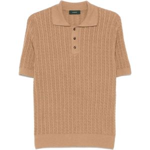 Zanone, Heren, Truien, Beige, Maat: 2XL Katoen,