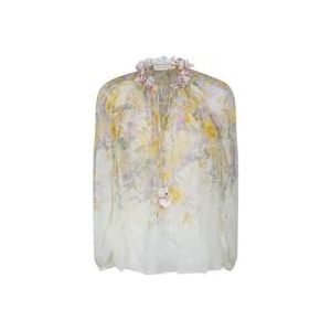 Zimmermann Bloemenprint blouse , Multicolor , Dames , Maat: XS