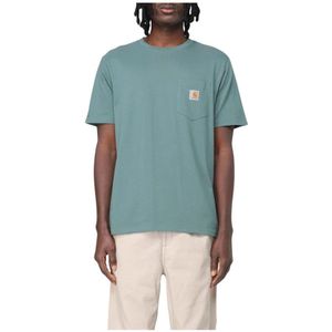 Carhartt WIP - Shirt - Groen - Jersey - Kwartmouw