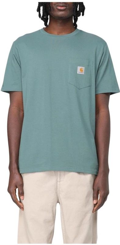 Carhartt WIP - Shirt - Groen - Jersey - Kwartmouw