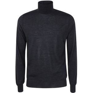 Filippo De Laurentiis, Heren, Truien, Grijs, Maat: 3XL Wol,