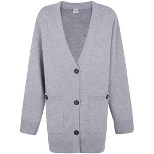 TotêMe, Dames, Truien, Grijs, Maat: 2XS Leer,