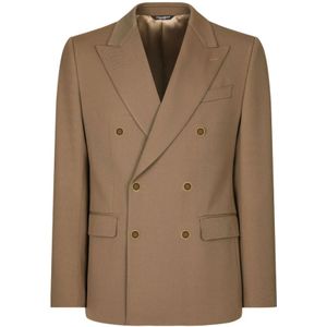 Dolce & Gabbana, Heren, Jassen, Bruin, Maat: L