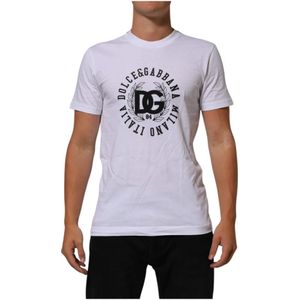 Dolce & Gabbana, Heren, Tops, Wit, Maat: XS Katoen,