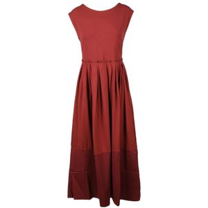 Alpha Studio, Dames, Jurken, Rood, Maat: L Katoen,