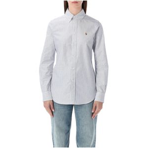 Polo Ralph Lauren, Dames, Blouses & Shirts, Wit, Maat: S Katoen,