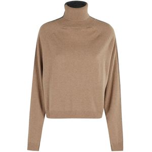 Semicouture, Dames, Truien, Bruin, Maat: S Wol,