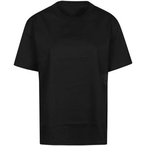 T by Alexander Wang, Dames, Tops, Zwart, Maat: S Katoen,