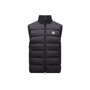 Moncler Contrin Dons Gilet , Black , Heren , Maat: 3XL