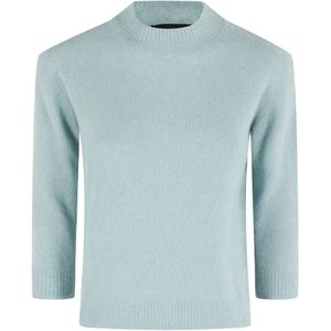 Roberto Collina, Dames, Truien, Blauw, Maat: L Kasjmier,