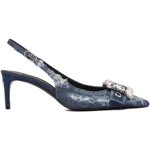 Dolce & Gabbana, Dames, Schoenen, Blauw, Maat: 37 EU Denim,