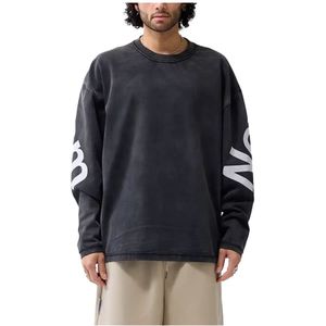 New Amsterdam Surf Association, Heren, Sweatshirts & Hoodies, Zwart, Maat: S Katoen,