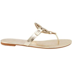 Tory Burch, Dames, Schoenen, Geel, Maat: 35 EU Leer,