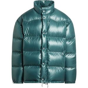 Prada, Heren, Jassen, Groen, Maat: L Nylon,