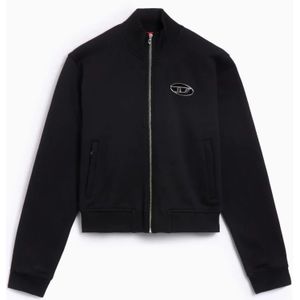 Diesel, Dames, Sweatshirts & Hoodies, Zwart, Maat: L Katoen,