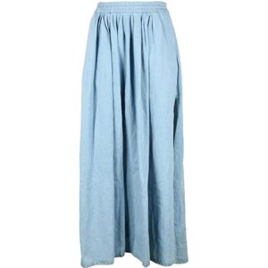 Forte Forte, Dames, Rokken, Blauw, Maat: XS Katoen,