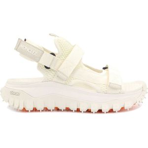 Moncler Witte Sandalen met Verstelbare Banden , White , Dames , Maat: 37 EU