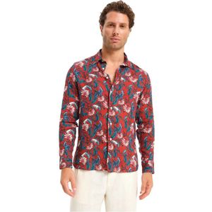 Peninsula, Heren, Overhemden, Veelkleurig, Maat: 2XL Linnen,