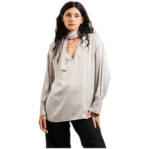 Pennyblack, Dames, Blouses & Shirts, Grijs, Maat: S