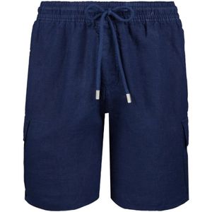 Vilebrequin, Heren, Korte broeken, Blauw, Maat: S Linnen,