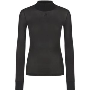 Courrèges, Dames, Truien, Zwart, Maat: XS