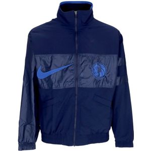 Nike, Heren, Jassen, Blauw, Maat: S Katoen,