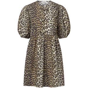 Ganni, Dames, Jurken, Veelkleurig, Maat: XS Katoen,