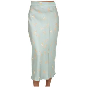 Max Mara, Dames, Rokken, Blauw, Maat: 2XS Zijde,